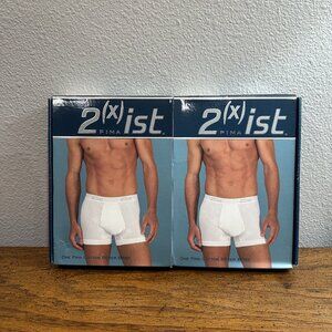 Vintage 2(x)ist Pima Cotton Boxer Briefs White Men’s Size Small (Set of 2)